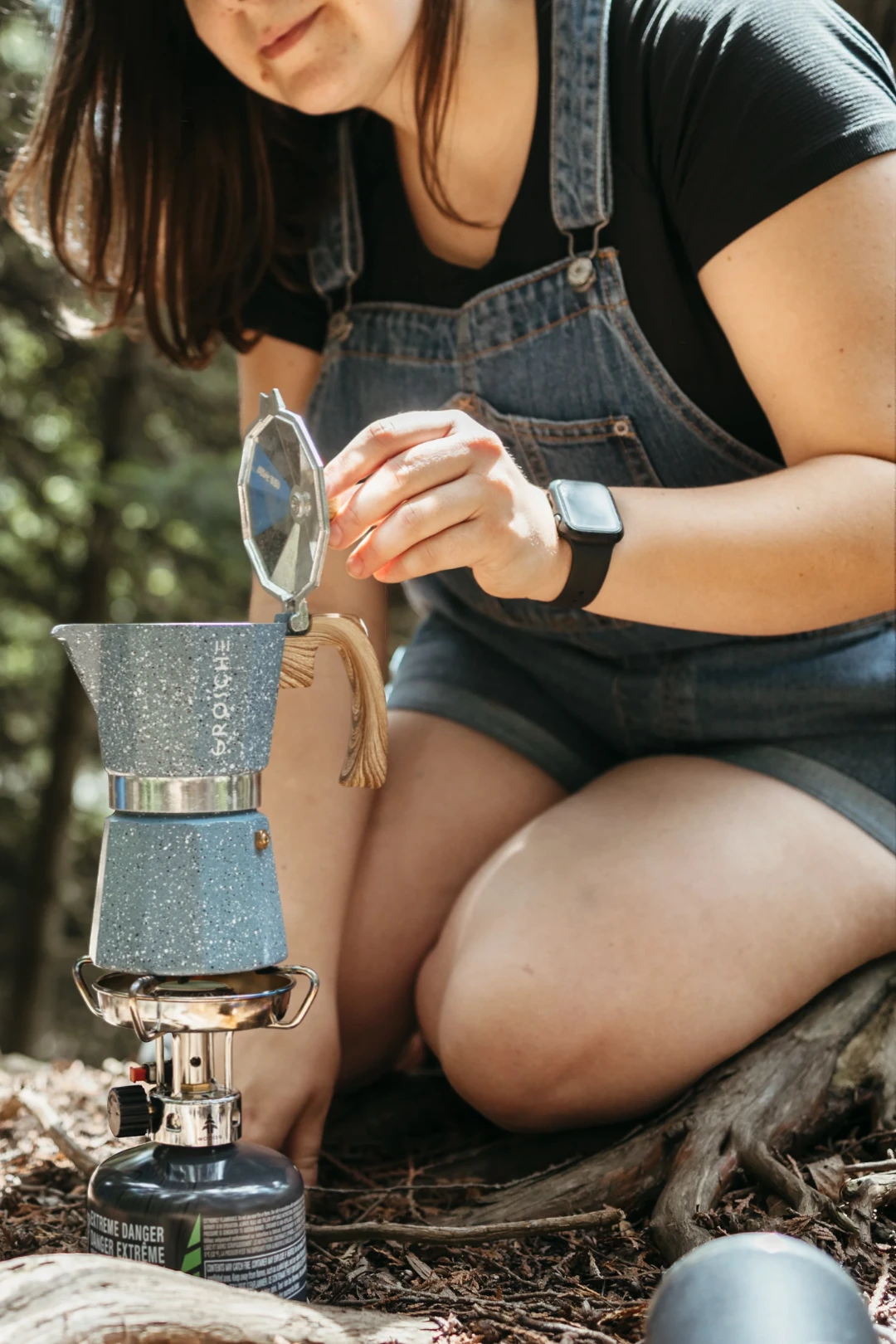 GROSCHE MILANO STONE Stovetop Espresso Maker – Indigo Blue