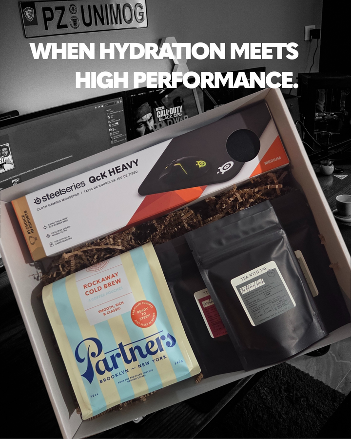 The Gamer Gift Box - Cold Brew Coffee, Iced Tea, & Gaming Mouse Pad