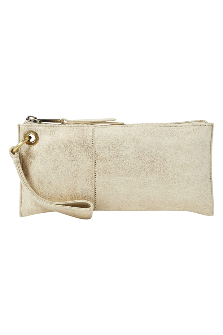 HOBO Vida Leather Wristlet – Gold