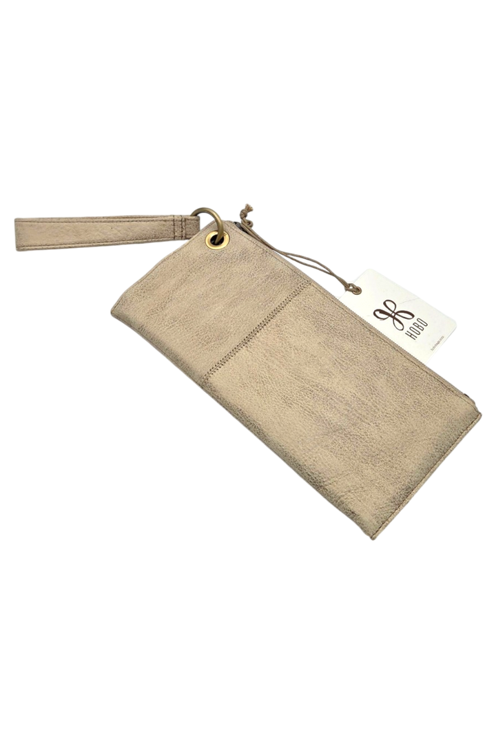 HOBO Vida Leather Wristlet – Gold