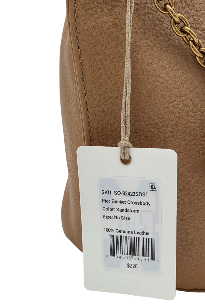 Hobo Women’s Pier Bucket Crossbody Bag – Sandstorm