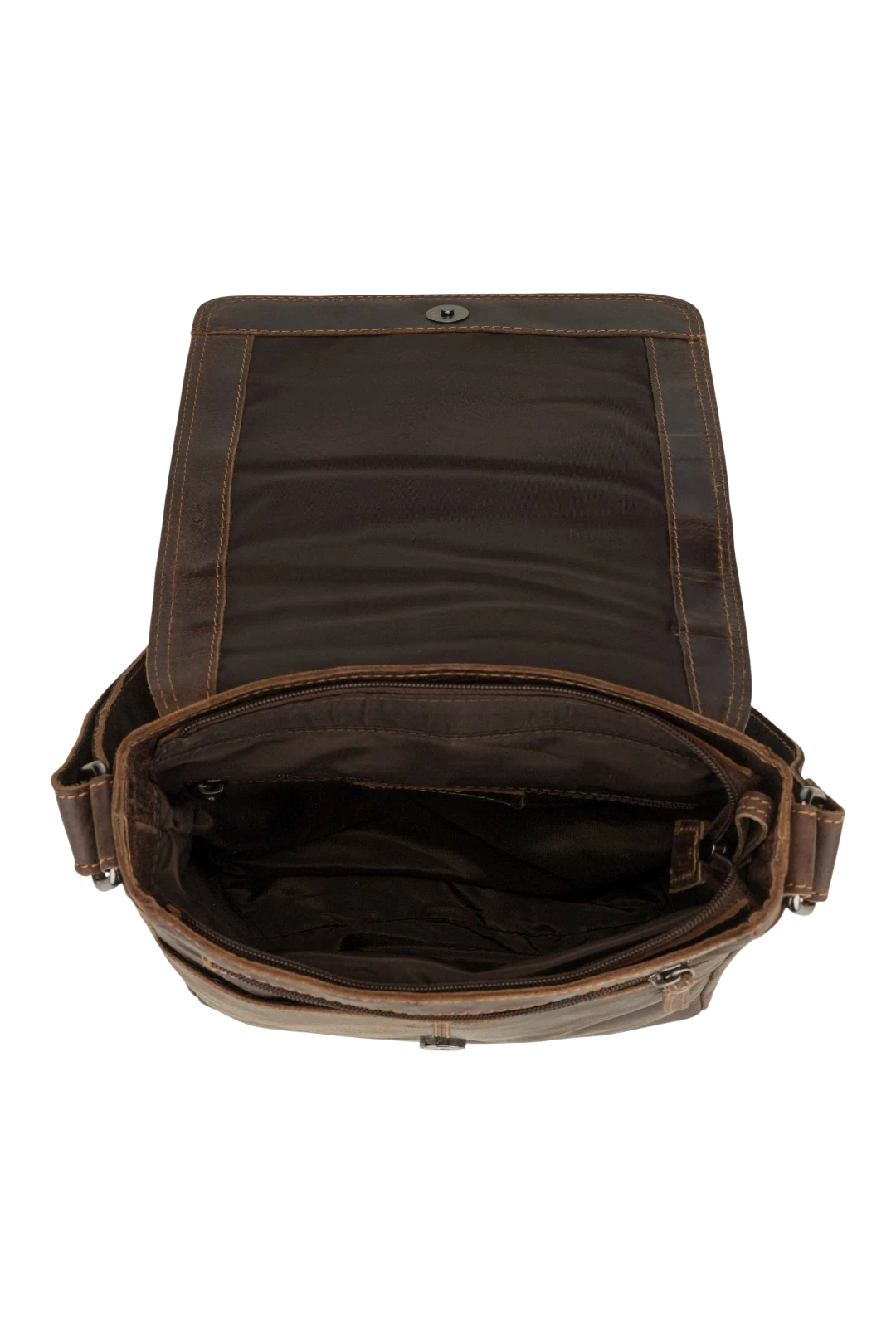 Halifax Leather Crossbody Bag – Brown