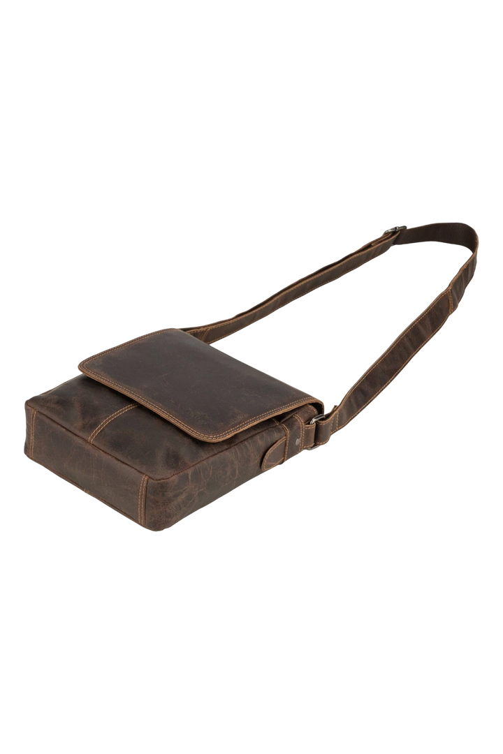 Halifax Leather Crossbody Bag – Brown
