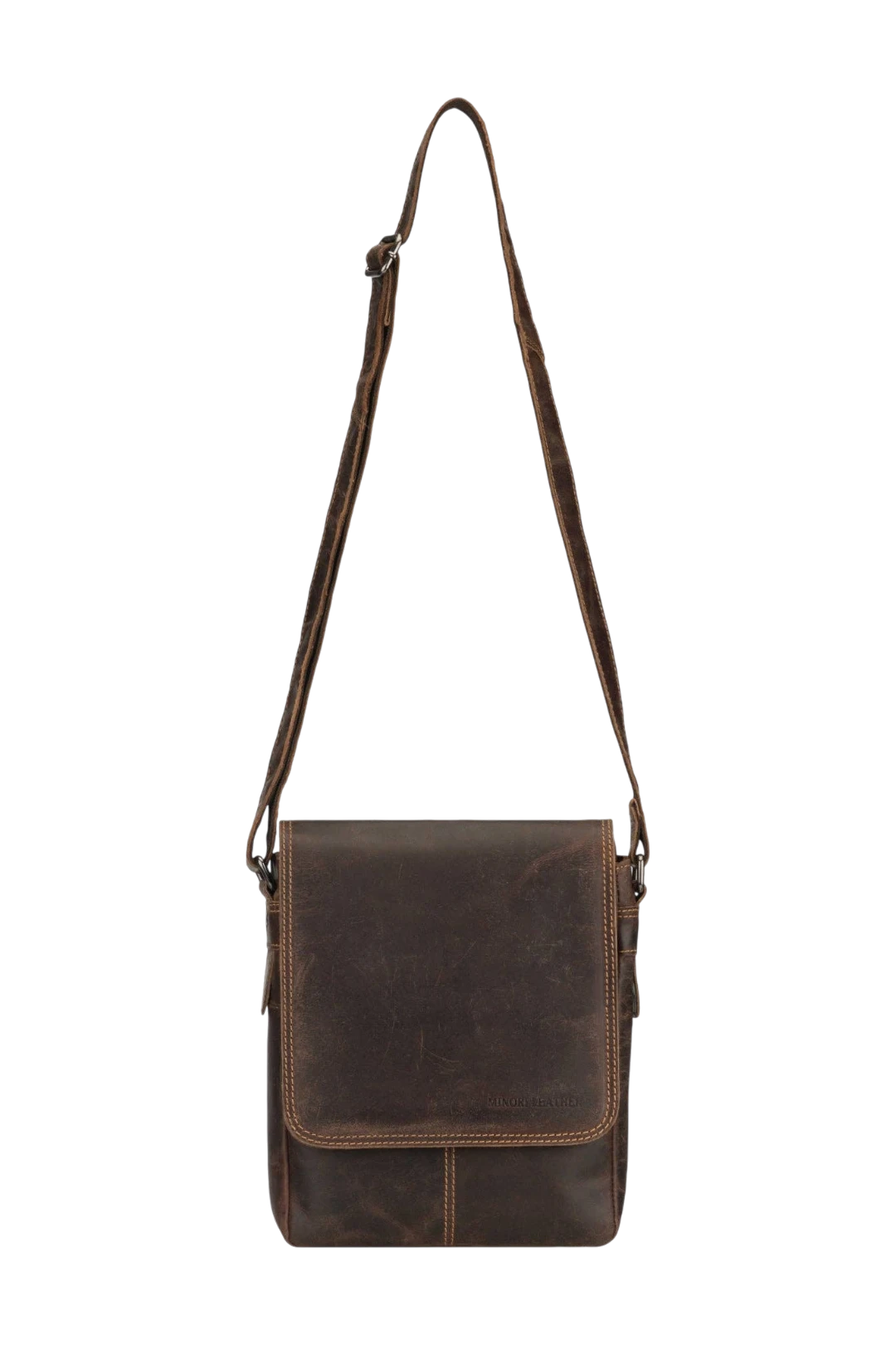 Halifax Leather Crossbody Bag – Brown