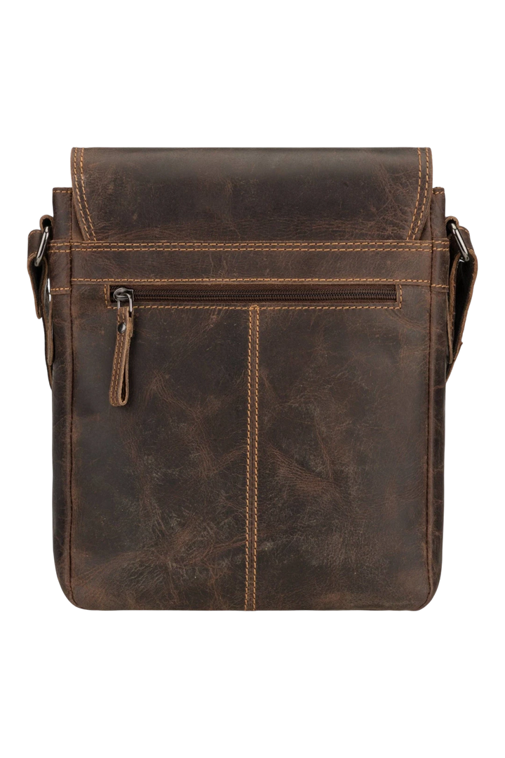 Halifax Leather Crossbody Bag – Brown