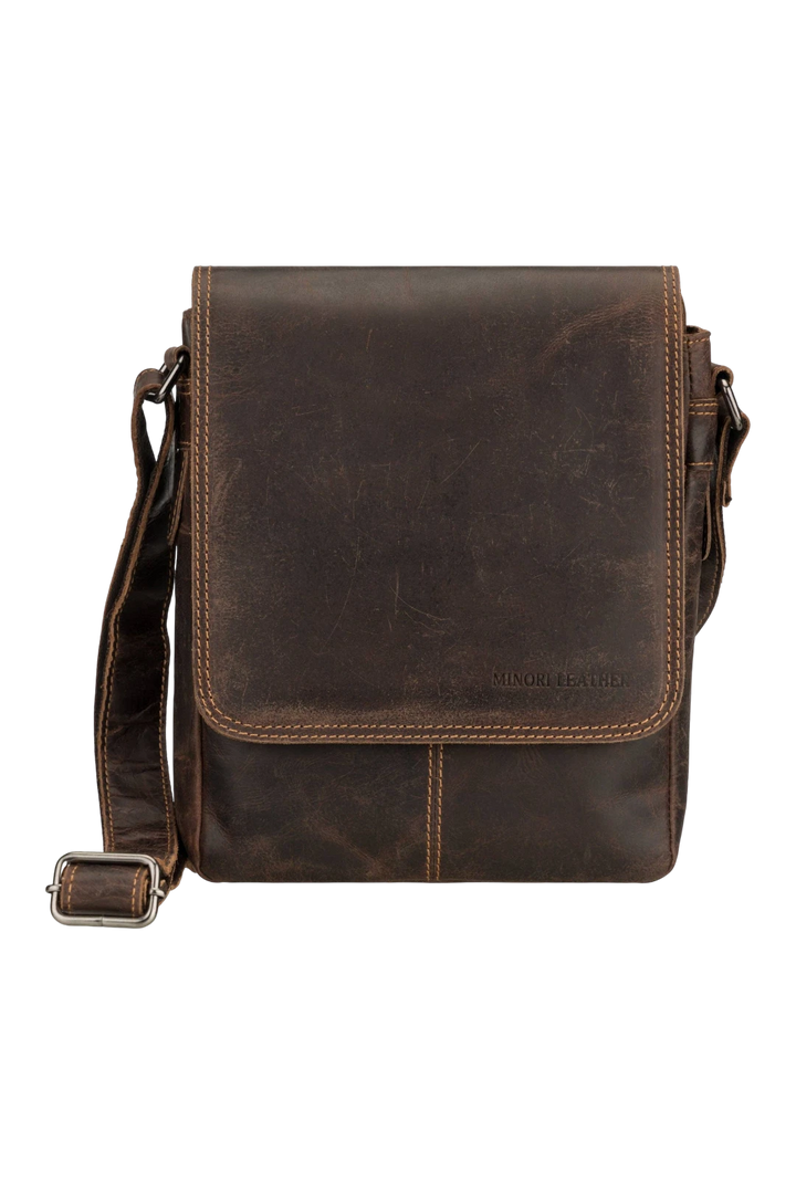 Halifax Leather Crossbody Bag – Brown