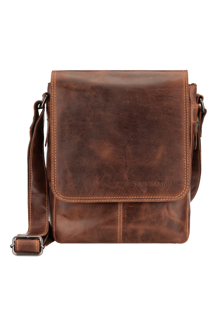 Halifax Leather Crossbody Bag – Chestnut