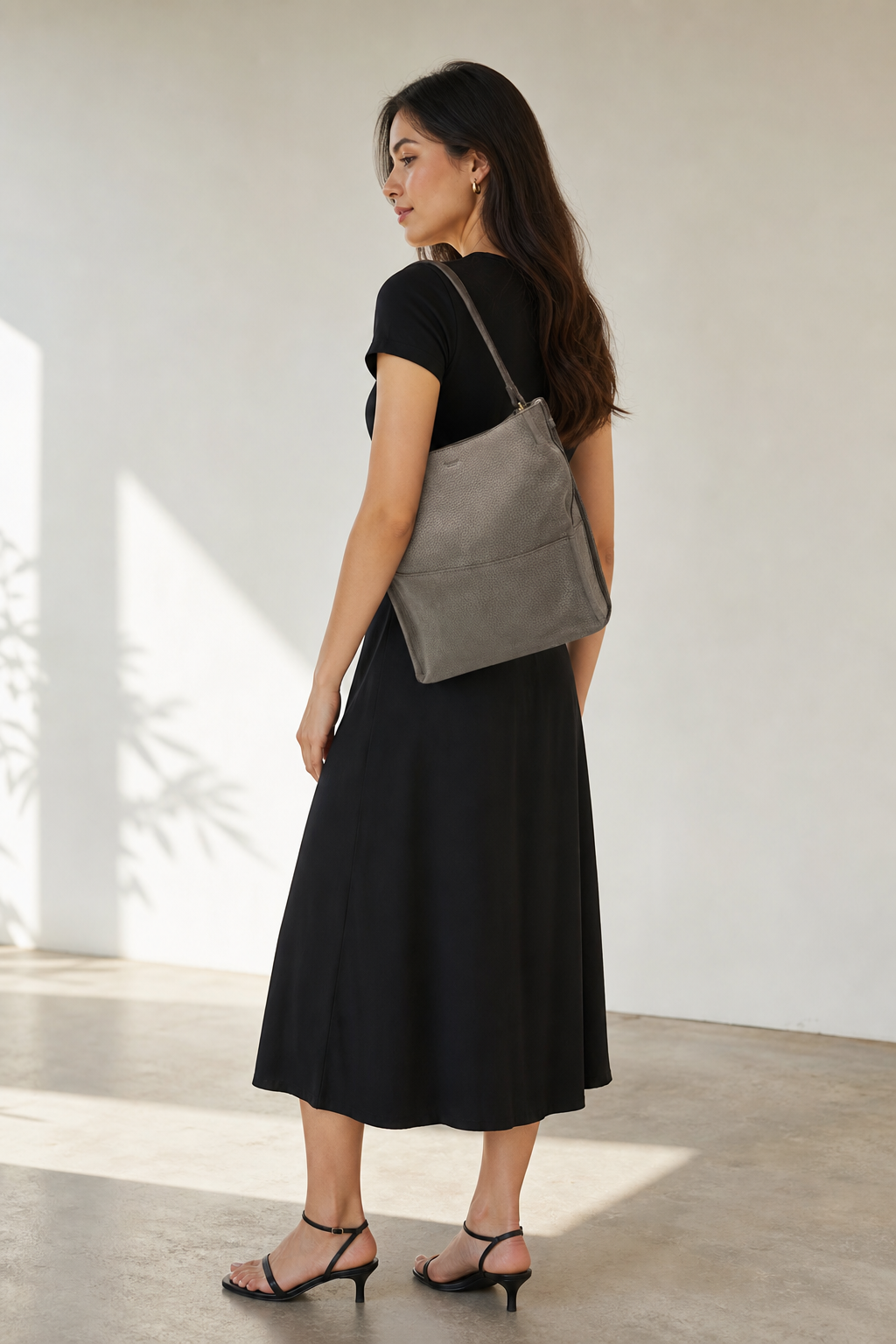Hammitt Davis Medium Shoulder & Crossbody Bag - Grey Natural