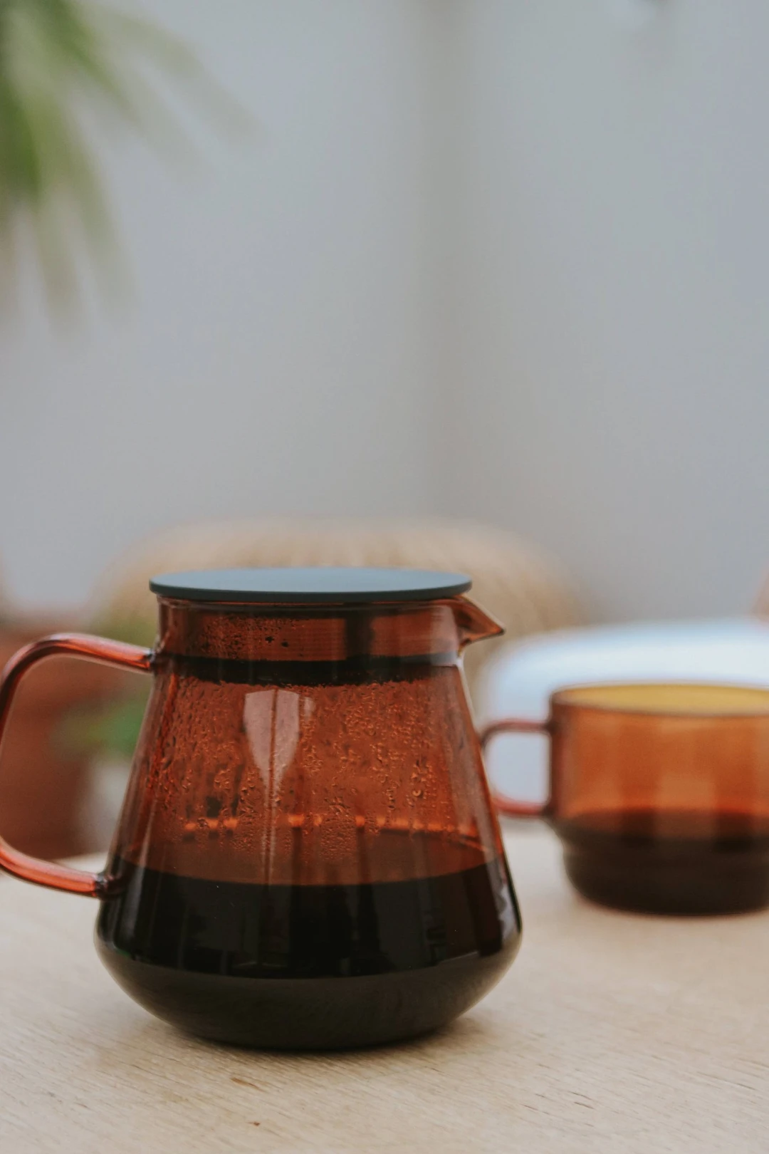Hario Colors Glass Coffee & Tea Server – Amber & Grey Options | 600 mL