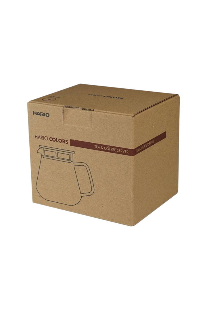 Hario Colors Glass Coffee & Tea Server – Amber & Grey Options | 600 mL