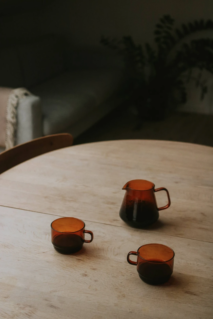 Hario Colors Glass Coffee & Tea Server – Amber & Grey Options | 600 mL