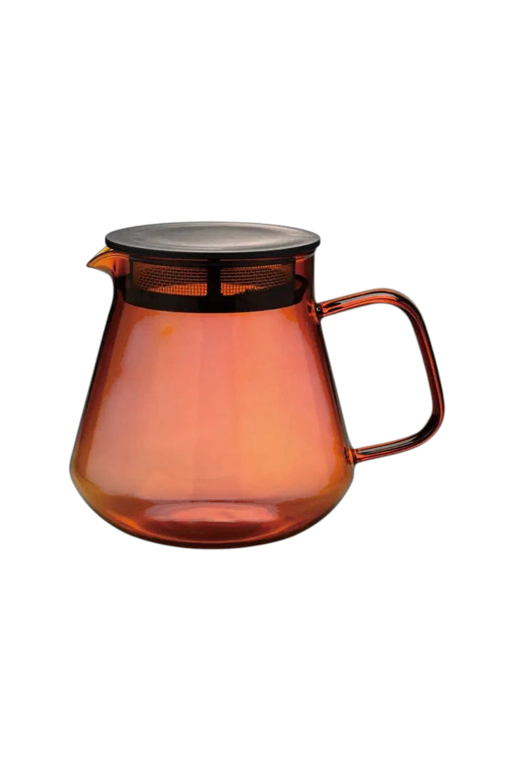 Hario Colors Glass Coffee & Tea Server – Amber & Grey Options | 600 mL