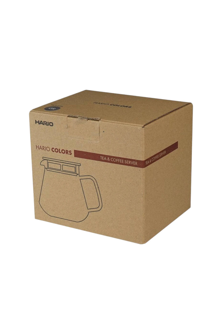 Hario Colors Glass Coffee & Tea Server – Amber & Grey Options | 600 mL