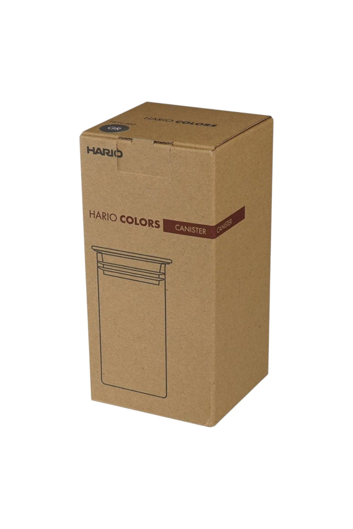 Hario Colors Heatproof Glass Coffee Canister | Amber & Grey Options