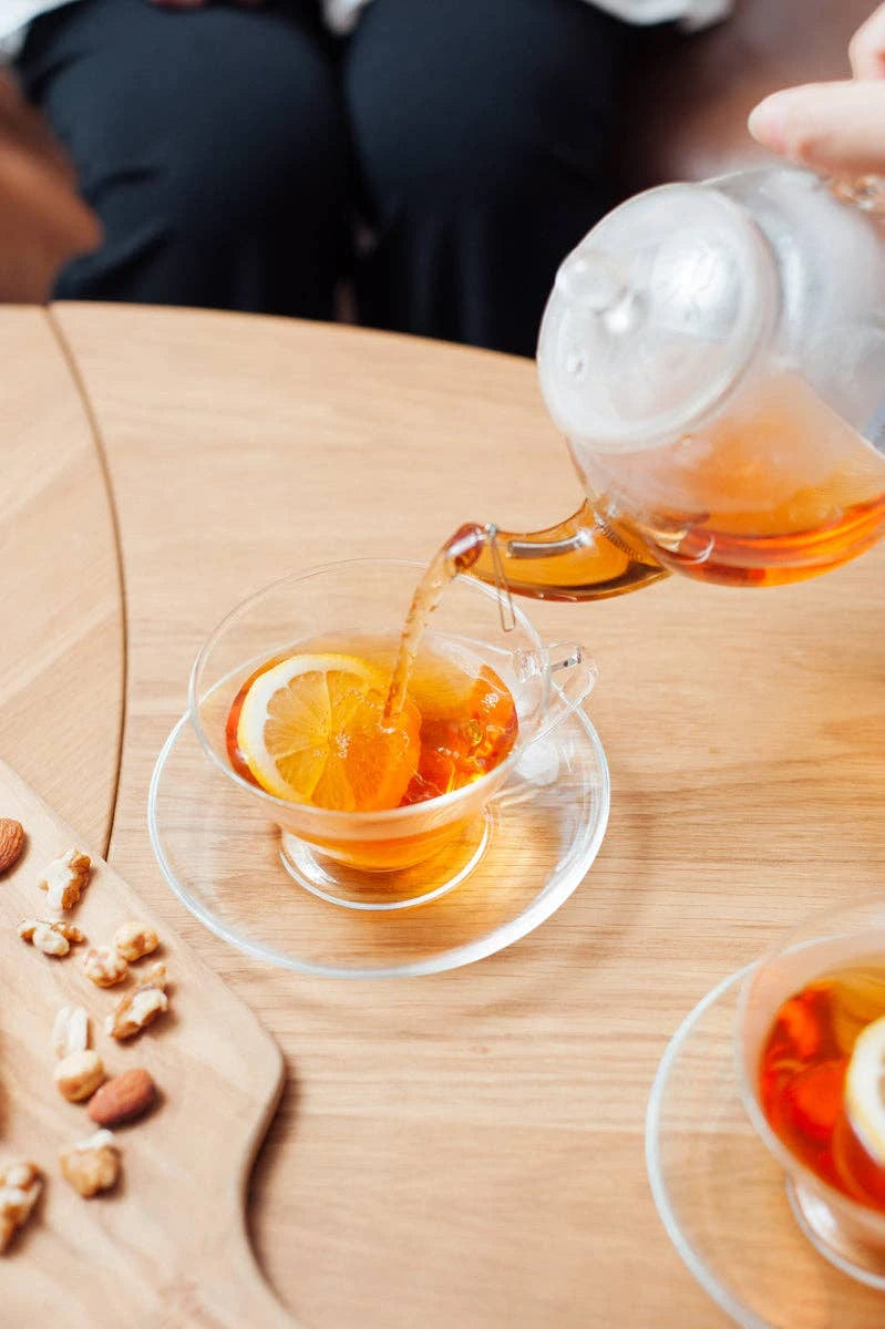 Hario Glass Cup & Saucer Wide