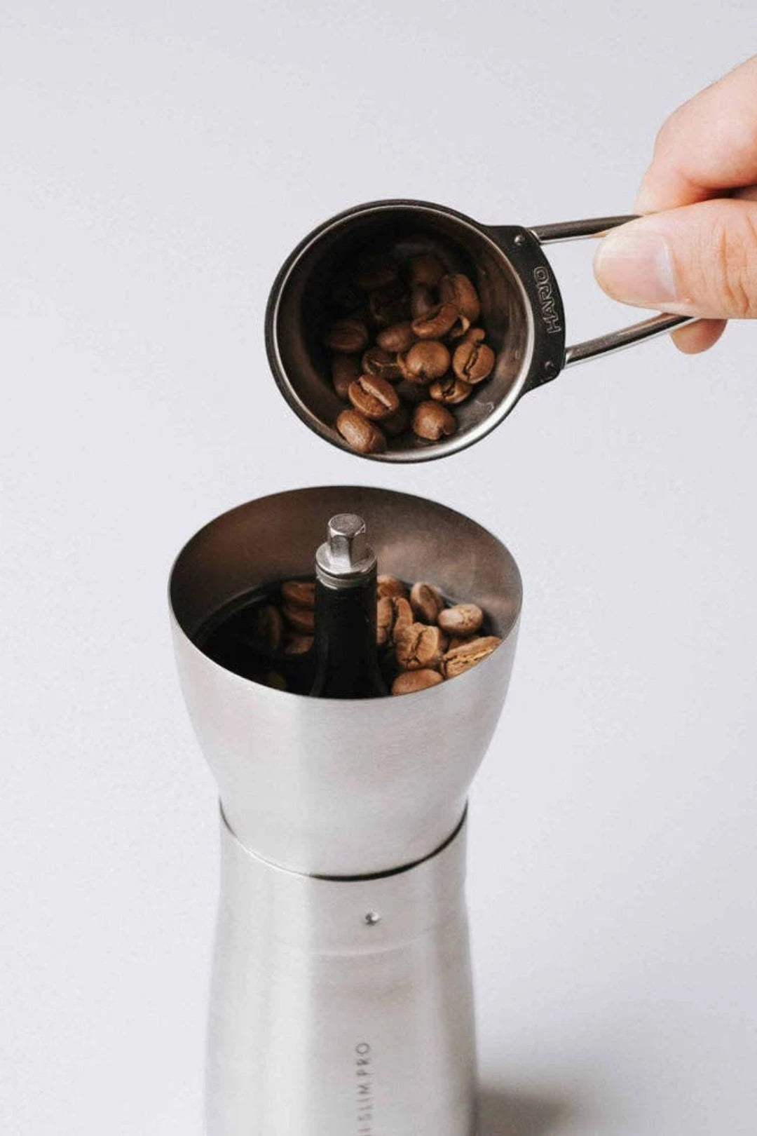 Hario Mini-Slim Pro Ceramic Coffee Mill Silver