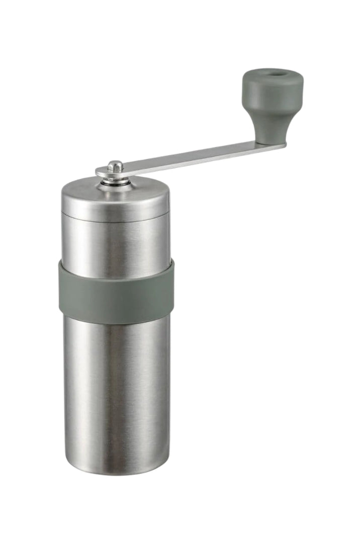 Hario Outdoor V60 Metal Coffee Mill Hairline Silver
