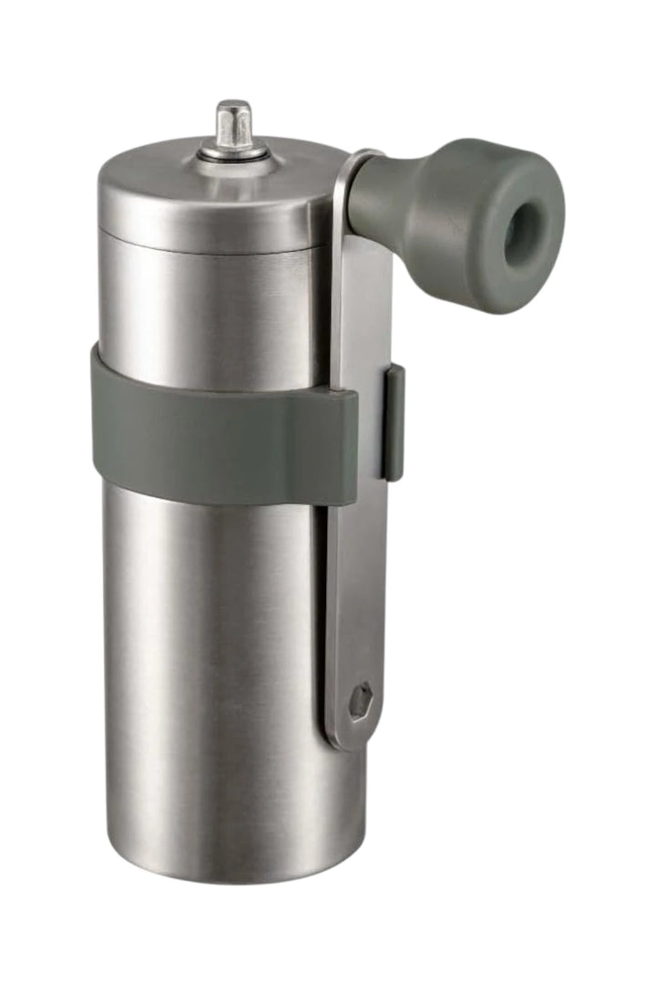 Hario Outdoor V60 Metal Coffee Mill Hairline Silver