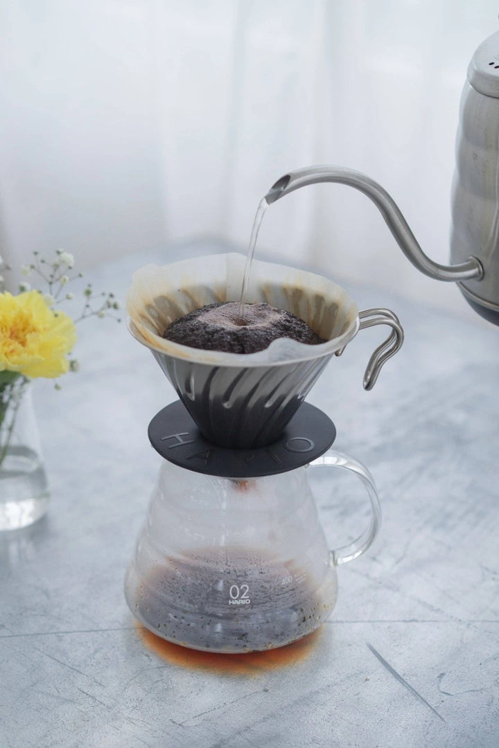 Hario Outdoor V60 Metal Dripper (Size 02) – Hairline Silver