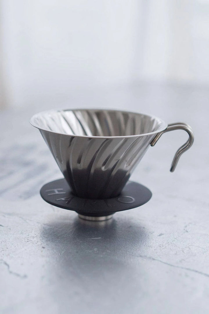 Hario Outdoor V60 Metal Dripper (Size 02) – Hairline Silver