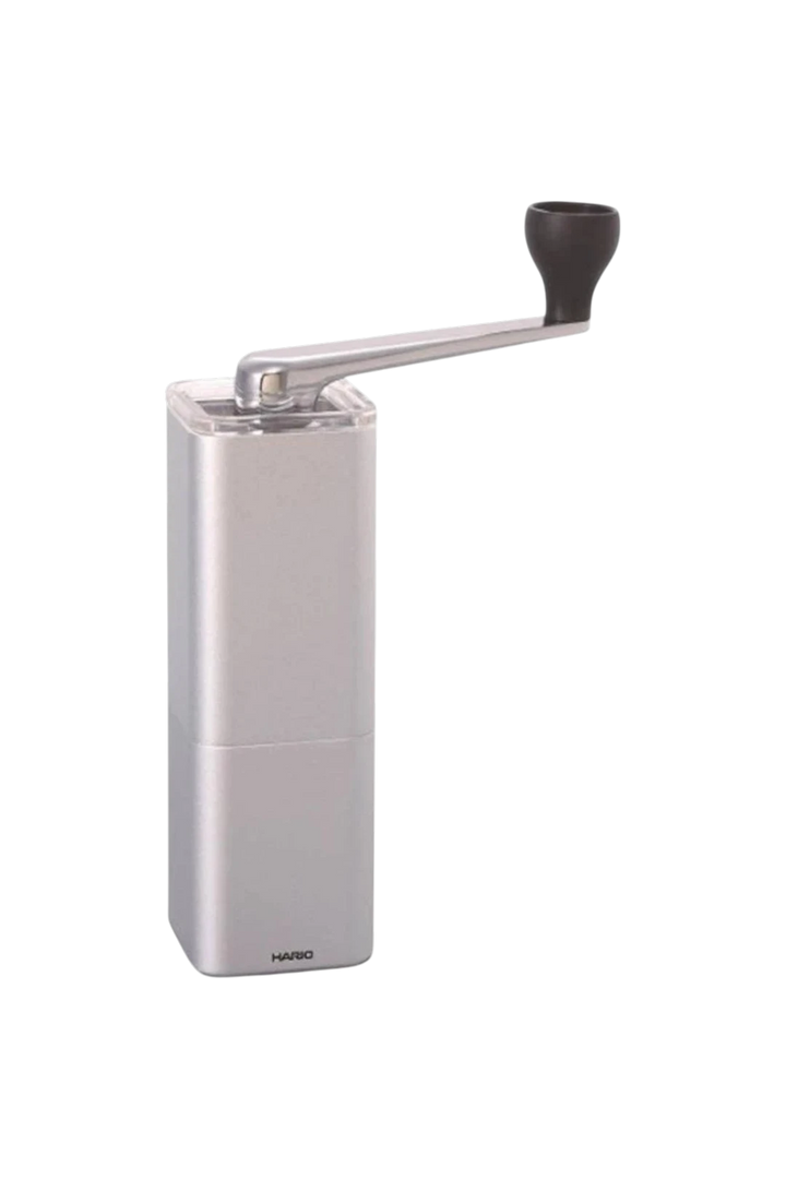 Hario Prism Ceramic Coffee Mill Silver Aluminum