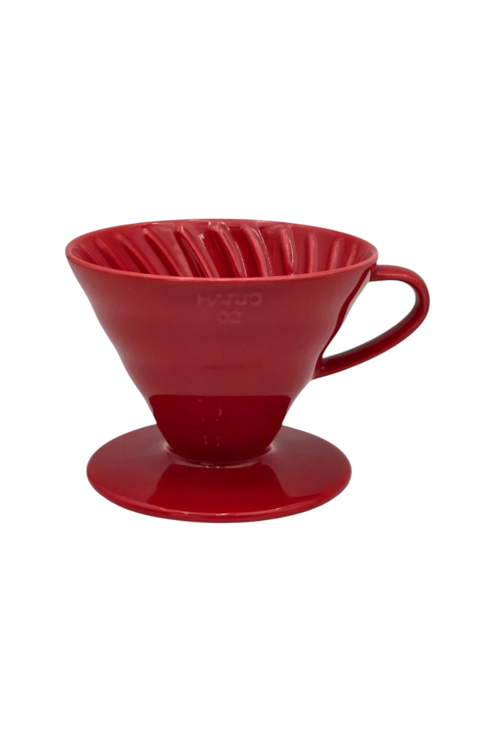 Hario V60 Coffee Ceramic Dripper - Red | Size 02