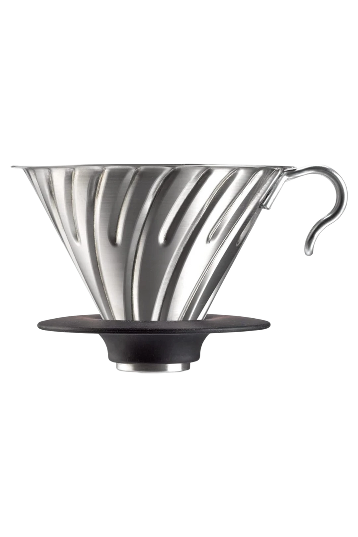Hario V60 Metal Coffee Dripper 02 Hairline Silver