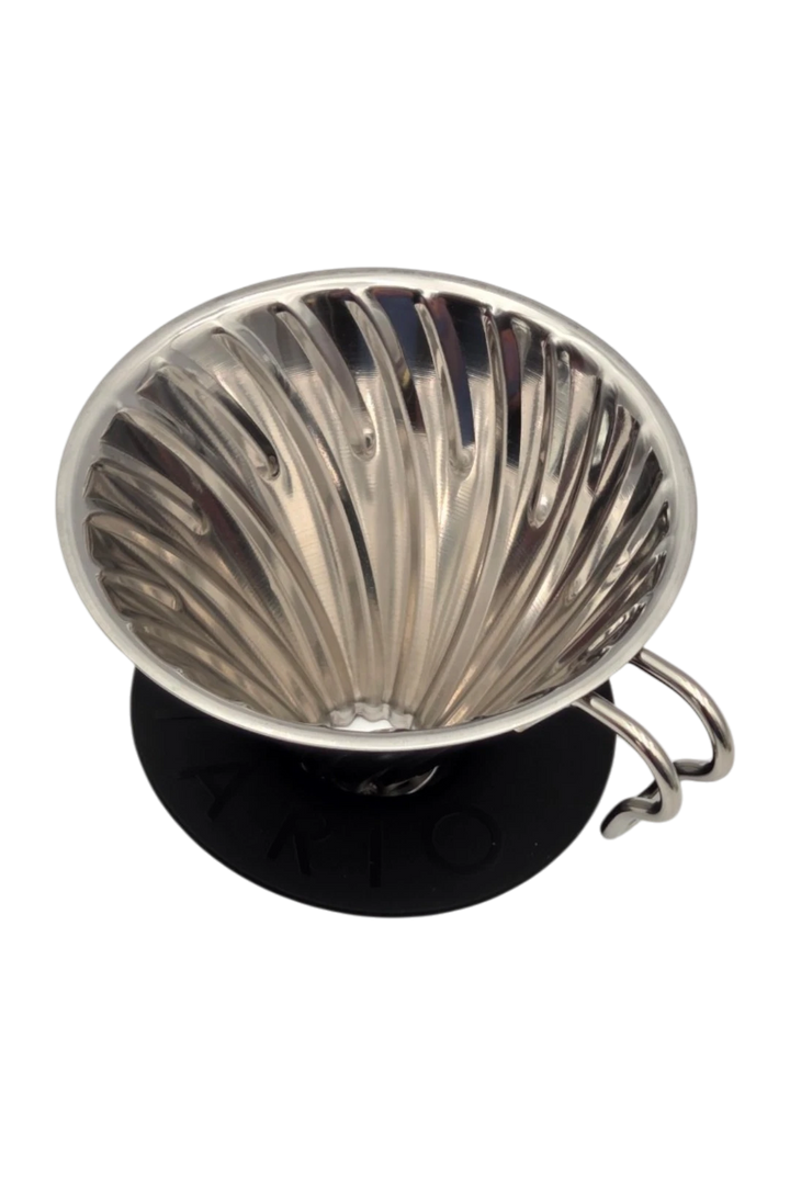 Hario V60 Metal Coffee Dripper 02 Hairline Silver