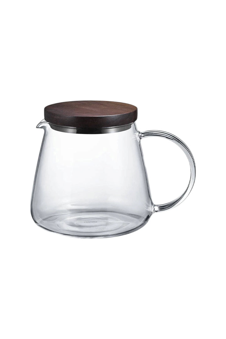 Hario Walnut Series Barista Glass Coffee Server | 600 mL