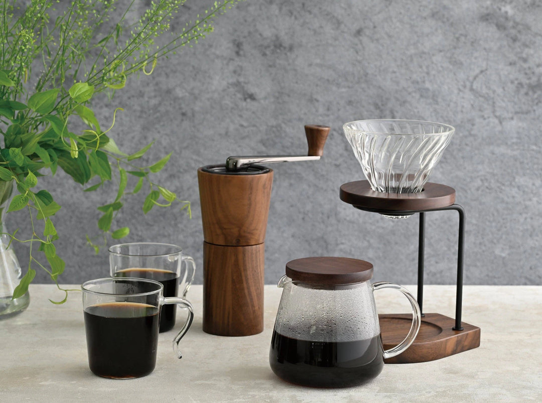Hario Walnut Series Ceramic Coffee Mill – Hand Grinder