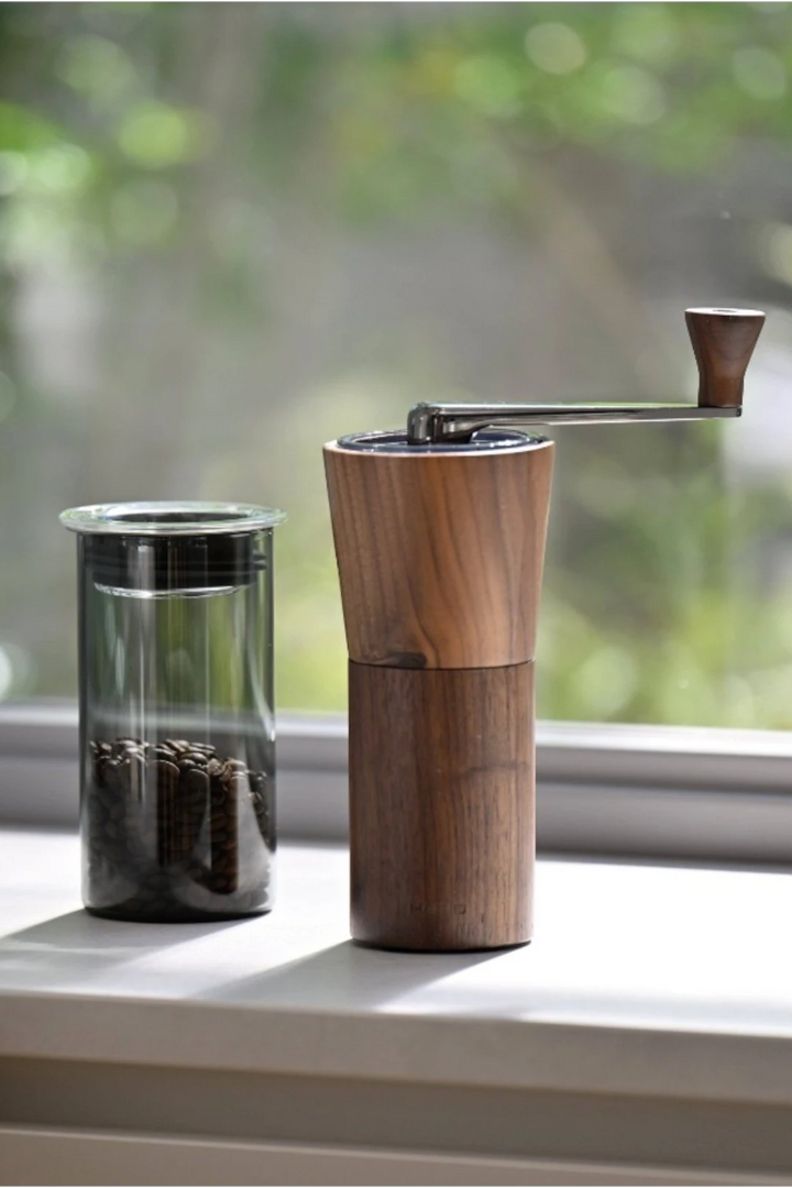 Hario Walnut Series Ceramic Coffee Mill – Hand Grinder