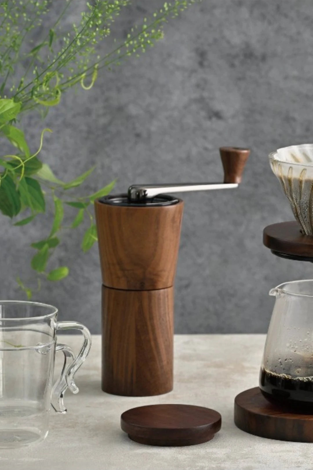 Hario Walnut Series Ceramic Coffee Mill – Hand Grinder