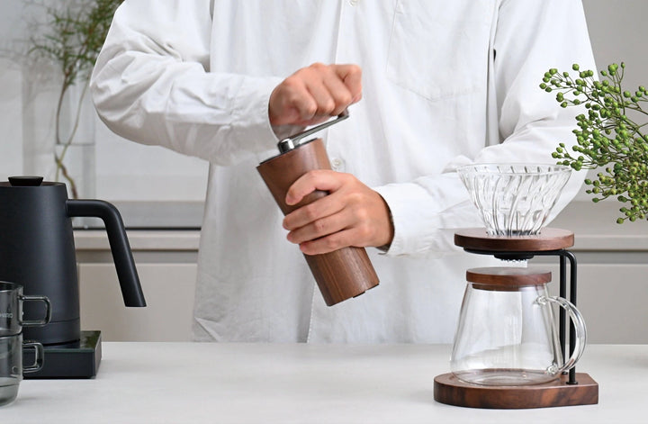 Hario Walnut Series Ceramic Coffee Mill – Hand Grinder