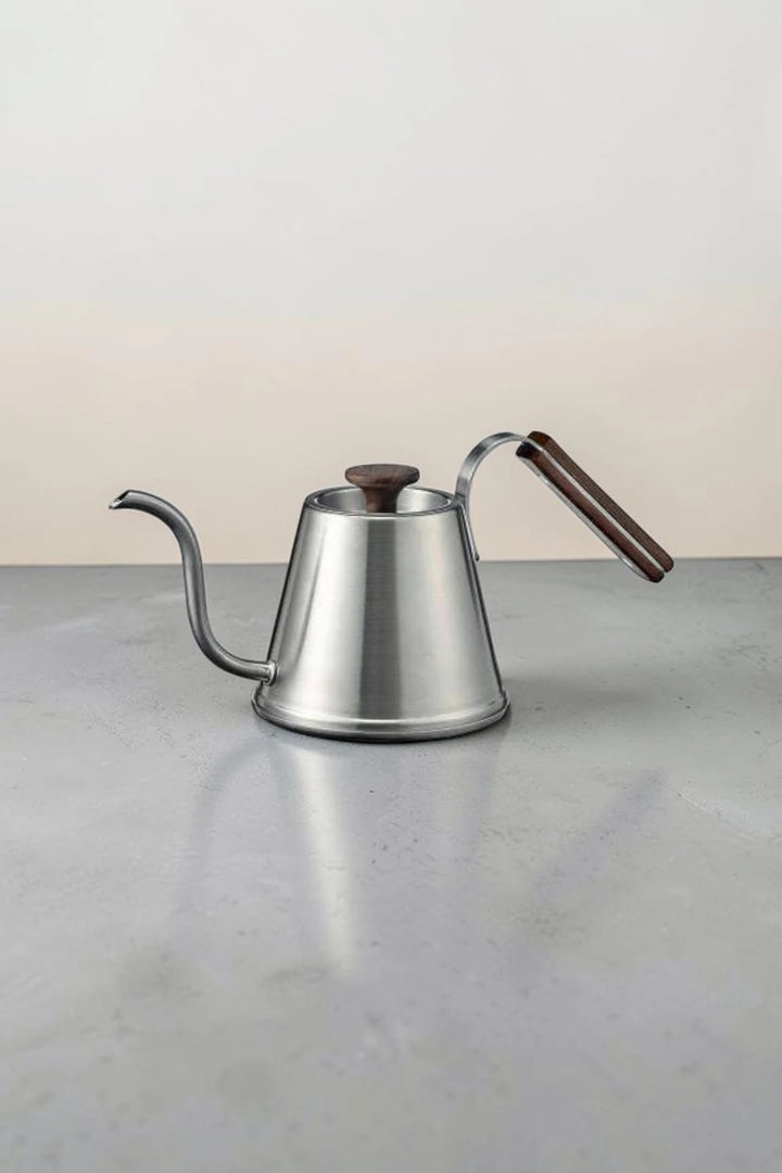 Hario Walnut Series Drip Kettle 600mL Silver