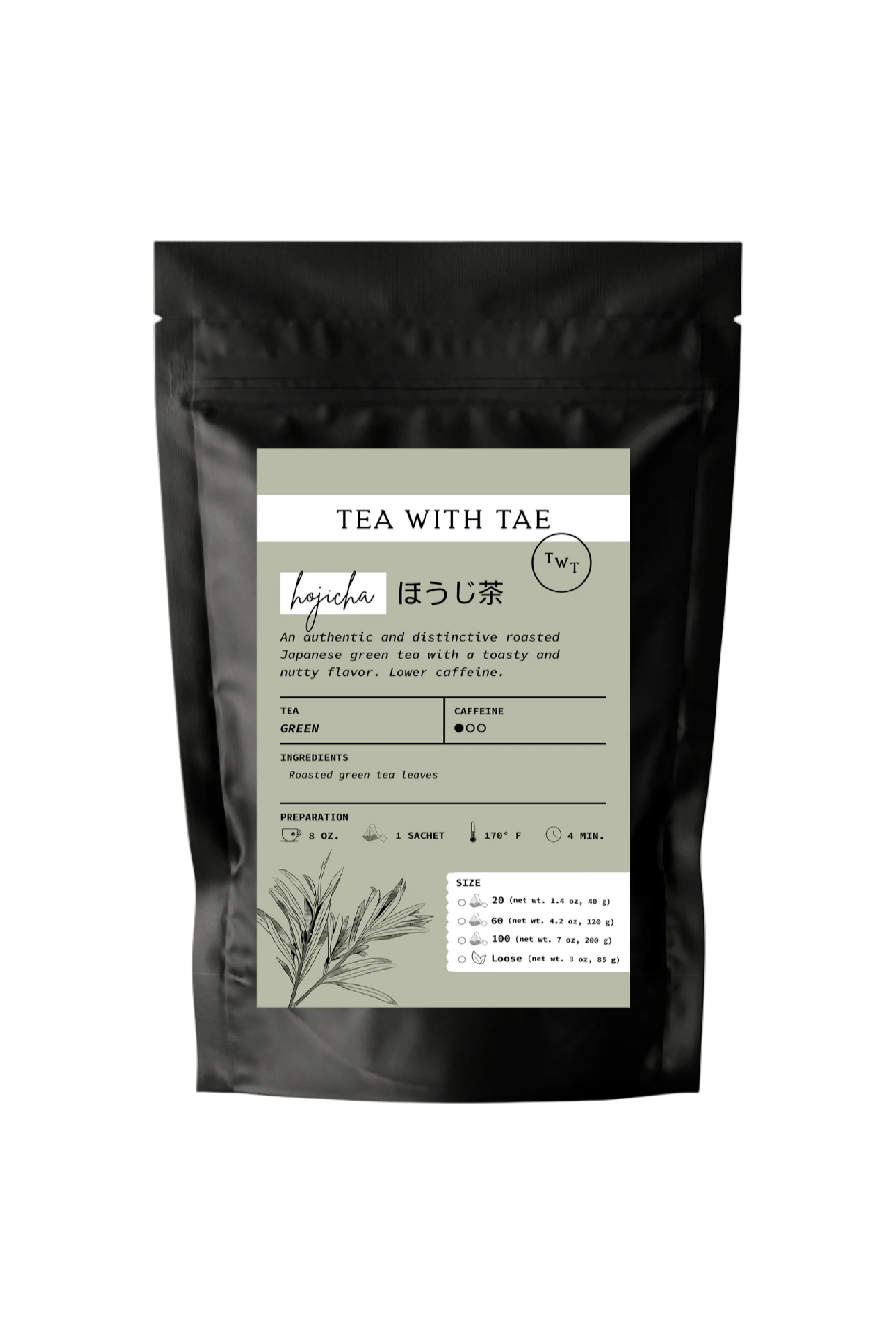 Hojicha Japanese Green Tea Pouch