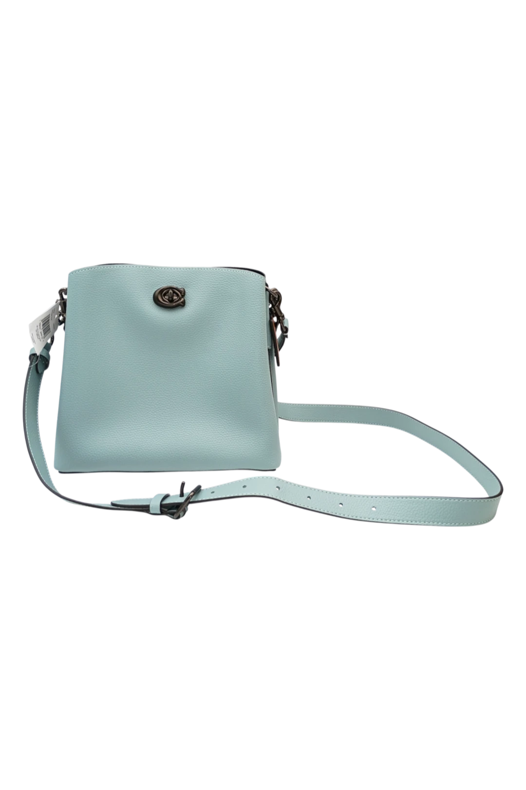 COACH Willow Color-Block Leather Bucket Bag in Sage Multi