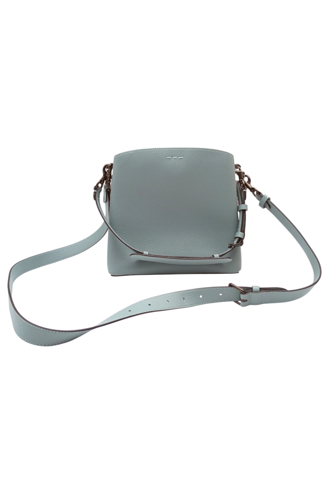 COACH Willow Color-Block Leather Bucket Bag in Sage Multi