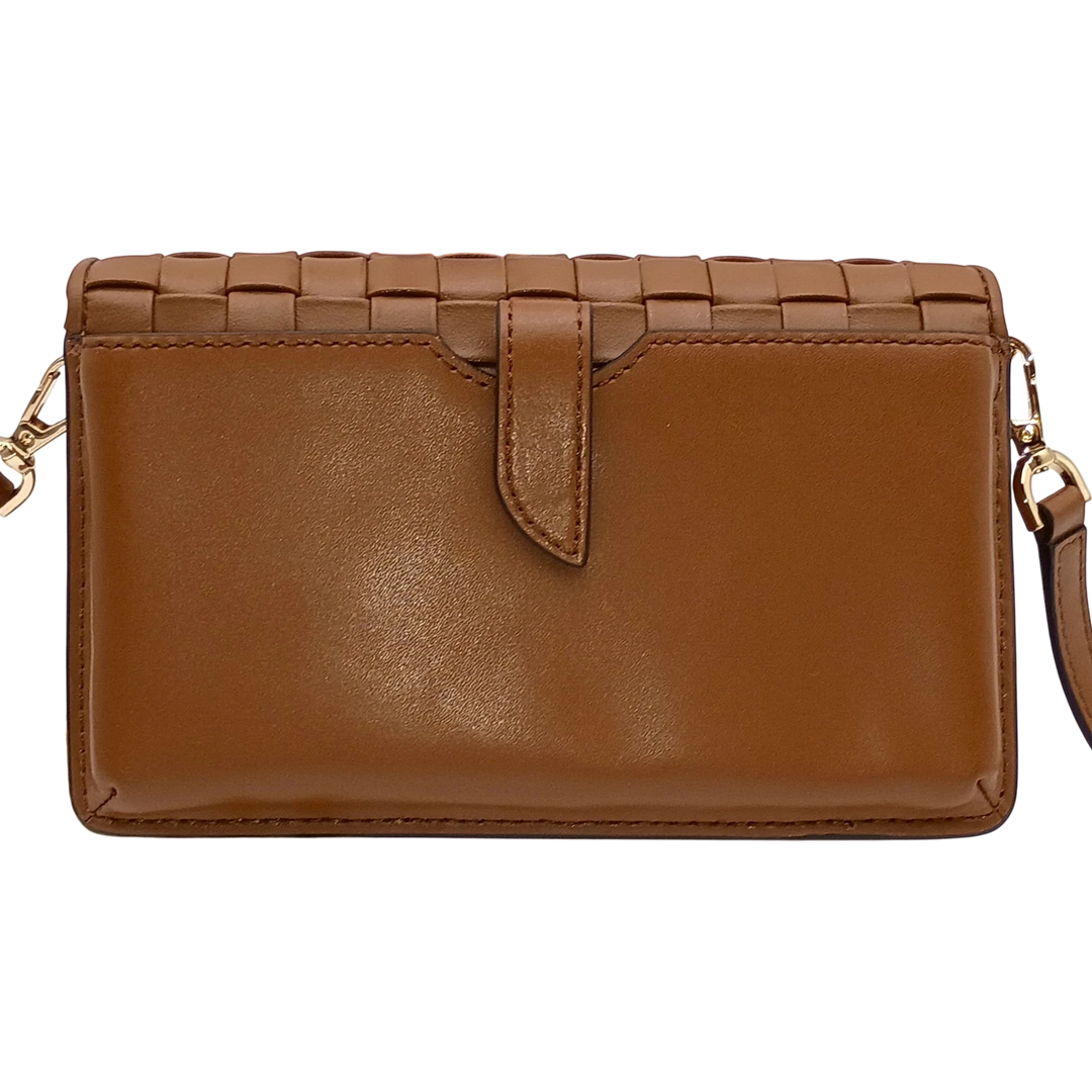 Michael Kors Jet Set Woven Leather Crossbody – Luggage