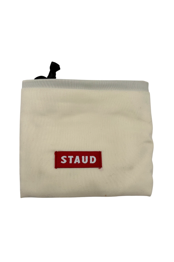 STAUD Tommy Beaded Bag - Black & White