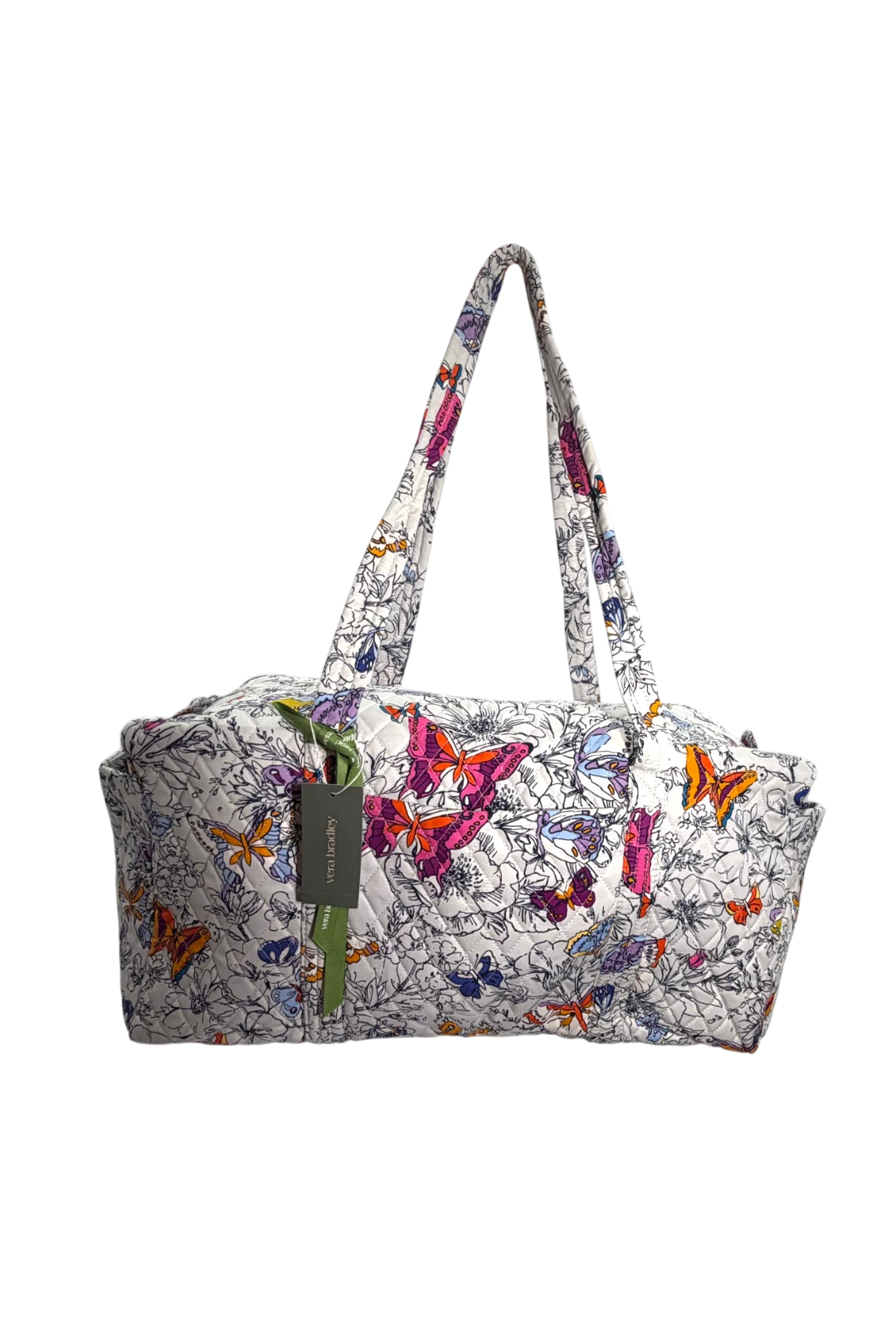 Vera Bradley Women's Original Duffel Bag - Premium Cotton - Wing + Bloom