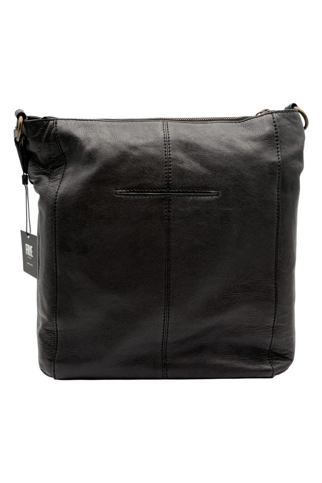 FRYE Claire Leather Hobo Bag with Dust Bag - Black