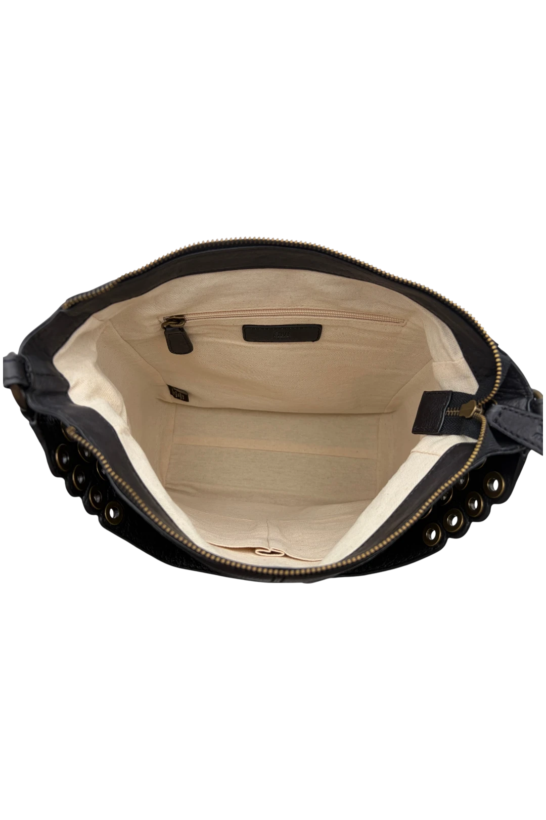 FRYE Claire Leather Hobo Bag with Dust Bag - Black