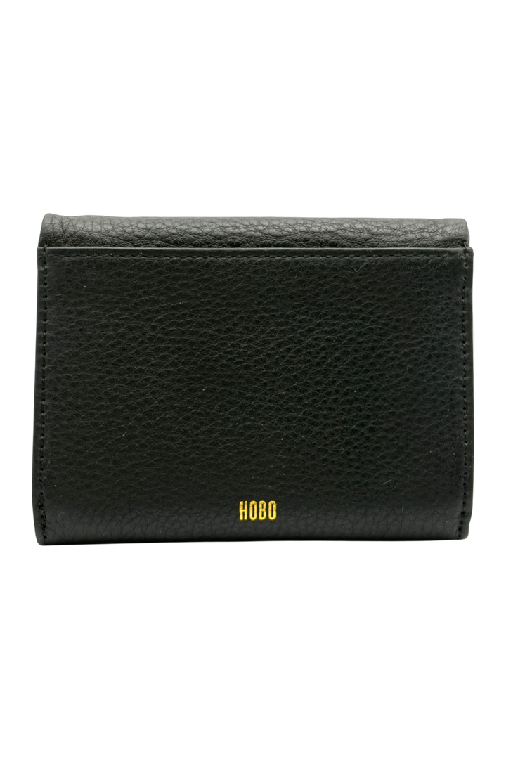 HOBO Lumen Medium Bifold Compact Leather Wallet - Black