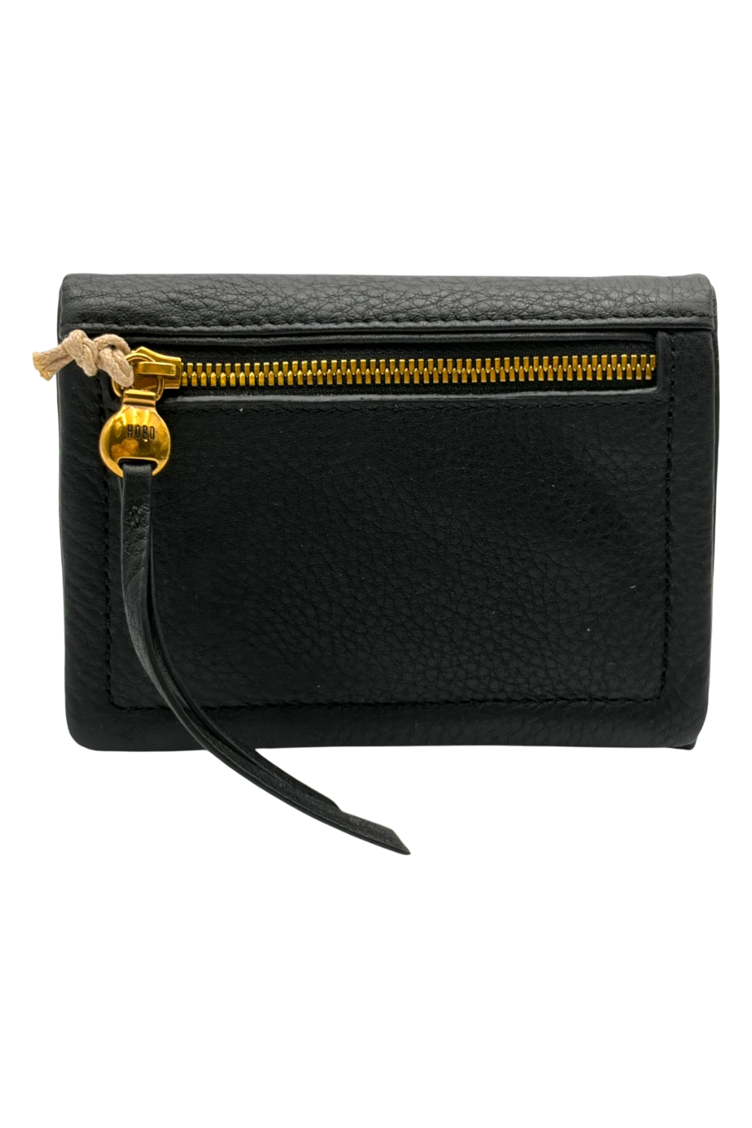 HOBO Lumen Medium Bifold Compact Leather Wallet - Black