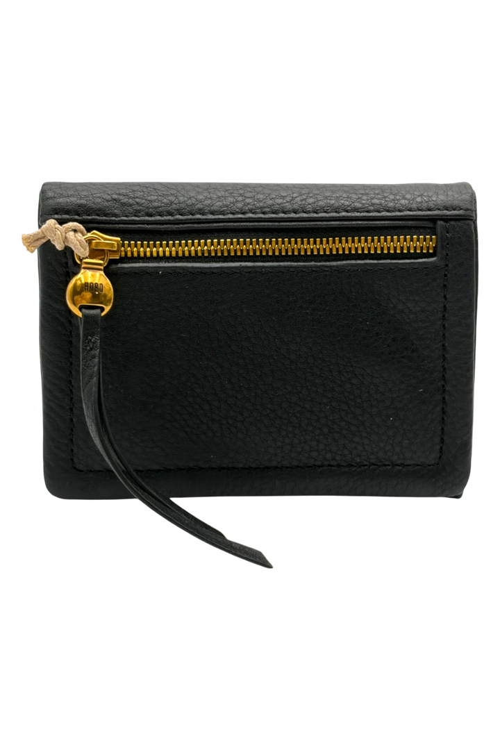 HOBO Lumen Medium Bifold Compact Leather Wallet - Black