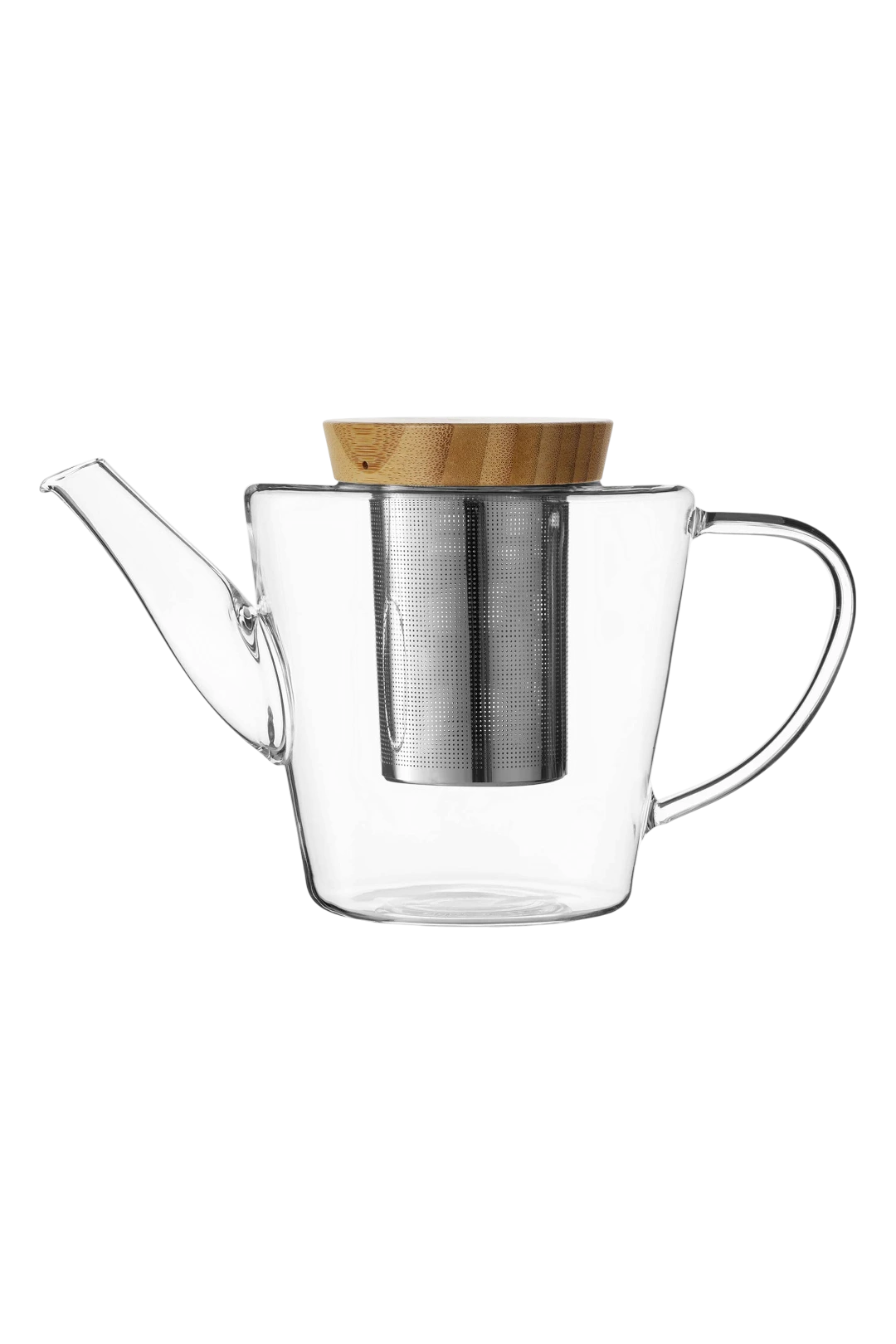 Infusion™ Glass Teapot with Wood Lid & Infuser – 34 oz
