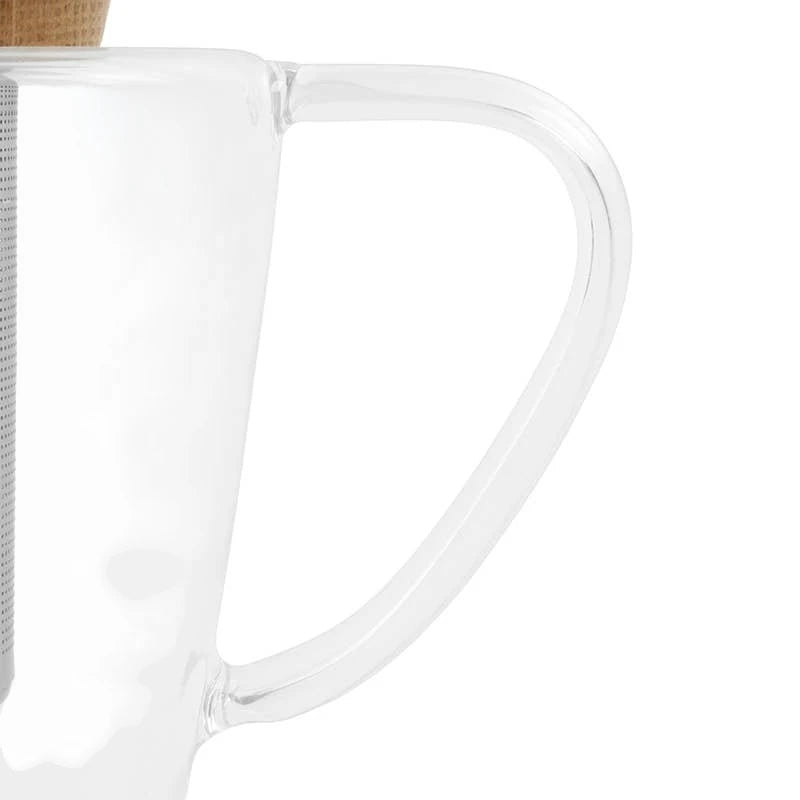 Infusion™ Glass Teapot with Wood Lid & Infuser – 34 oz