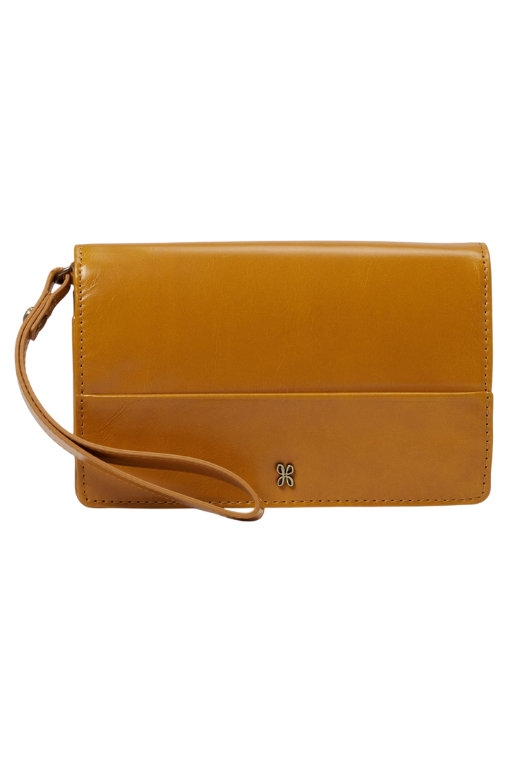 HOBO Jill Leather Wristlet – Warm Amber