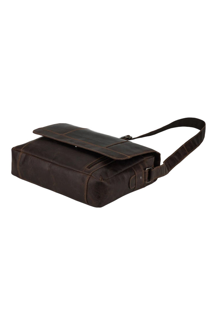 Jordan Leather Messenger Bag 15.6" – Brown
