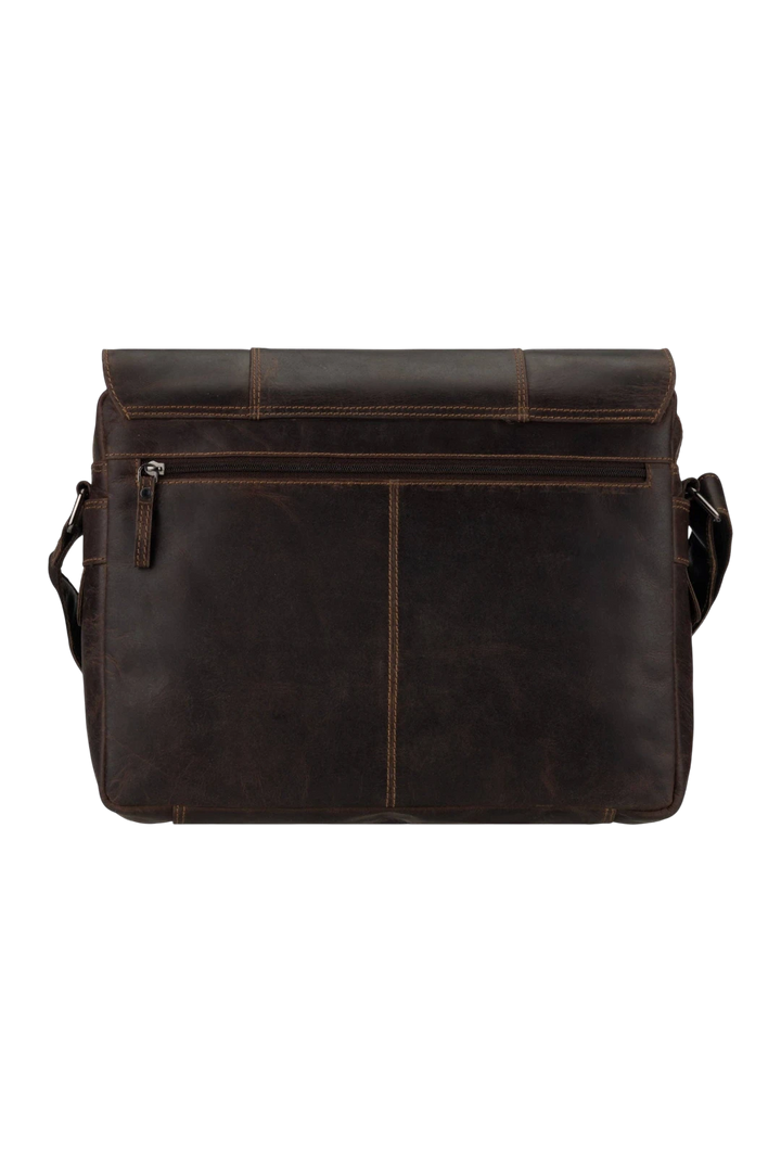 Jordan Leather Messenger Bag 15.6" – Brown